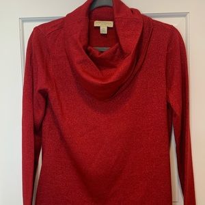 Appleseeds Red Cowl Neck Sweater- Size Petite Small